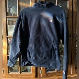 Champion Dark Blue Reverse Weave Hoodie